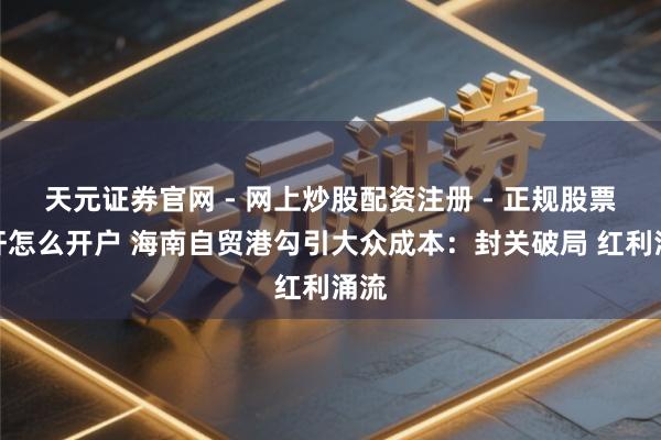 天元证券官网 - 网上炒股配资注册 - 正规股票杠杆怎么开户 海南自贸港勾引大众成本：封关破局 红利涌流