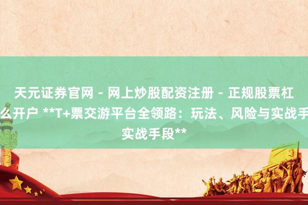 天元证券官网 - 网上炒股配资注册 - 正规股票杠杆怎么开户 **T+票交游平台全领路：玩法、风险与实战手段**